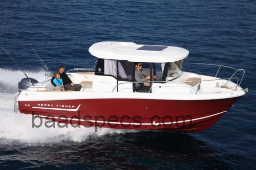 Jeanneau Merry Fisher 755 Marlin anmeldelser og tekniske specifikationer